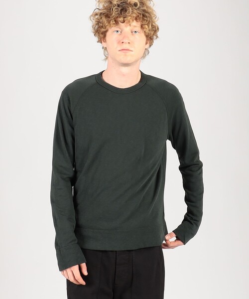 JAMES PERSE(ジェームスパース)の「ヴィンテージフレンチテリースウェット ロングスリーブカットソー MXA3278(Tシャツ/カットソー・メンズ・カーキ・1)」の2枚目の写真