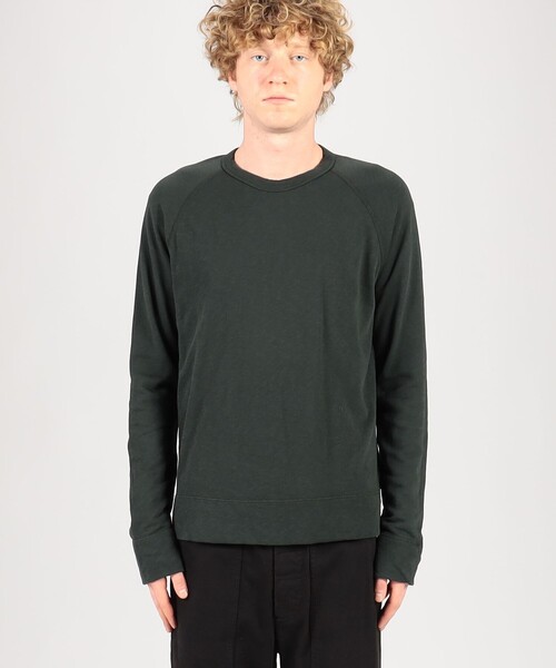 JAMES PERSE(ジェームスパース)の「ヴィンテージフレンチテリースウェット ロングスリーブカットソー MXA3278(Tシャツ/カットソー・メンズ・カーキ・1)」の3枚目の写真