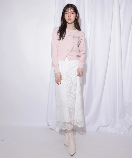 Rirandture（リランドチュール）の「レースタイトスカート（スカート・レディース・ホワイト・0/1/2）」の3枚目の写真