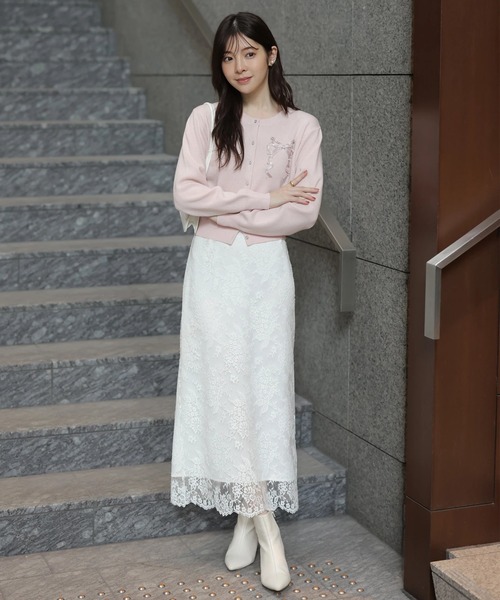 Rirandture（リランドチュール）の「レースタイトスカート（スカート・レディース・ホワイト・0/1/2）」の5枚目の写真