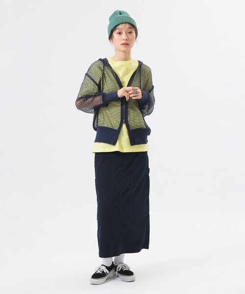 BEAMS BOY（ビームスボーイ）の「ダブルニー タイト スカート（スカート・レディース・ダークグリーン/ネイビー・0/1/2）」の17枚目の写真