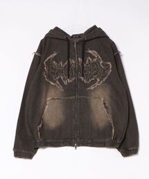 8(eight) | トライバルフリンジデニムZIPパーカー(パーカー)