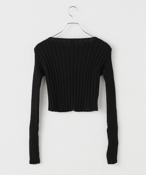 BASERANGE（ベースレンジ）の「Baserange/ベースレンジ MACAU カーディガン PUMACOC-AU25（カーディガン/ボレロ・レディース・ブラック・FREE）」の2枚目の写真