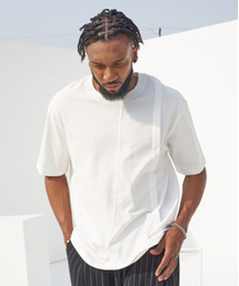 TENER（テネル）の「pintuck wrinkle box T-White（Tシャツ/カットソー）」