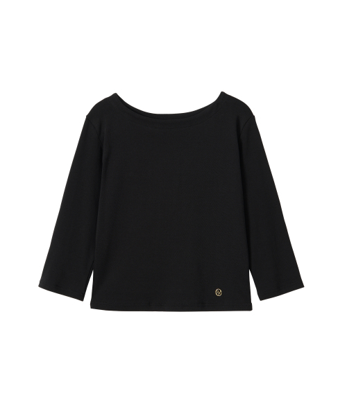 SALON DE YOHN（サロンドヨーン）の「Boat Neck Classic Tee_ Black（Tシャツ/カットソー・レディース・その他・FREE）」の4枚目の写真