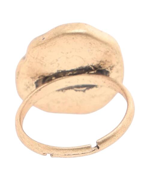 Samansa Mos2（サマンサ モスモス）の「シーリングスタンプ風リング（ピアス（両耳用）・レディース・シルバー/ゴールド・F）」の3枚目の写真