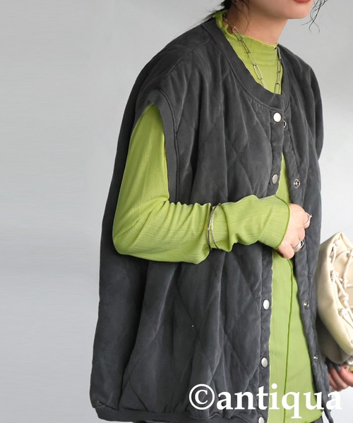 antiqua(アンティカ)の「メロウデザイン カットソー(Tシャツ/カットソー・レディース・グリーン系その他/ブラック系その他/ホワイト系その他/ライム/ブラック/ホワイト・ONESIZE)」の10枚目の写真