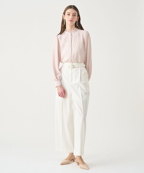 ANAYI（アナイ）の「【Eternal Line 2026】ジョーゼットレースコンビ ブラウス（シャツ/ブラウス・レディース・アイボリー/ネイビー/ピンク・36/38）」の9枚目の写真