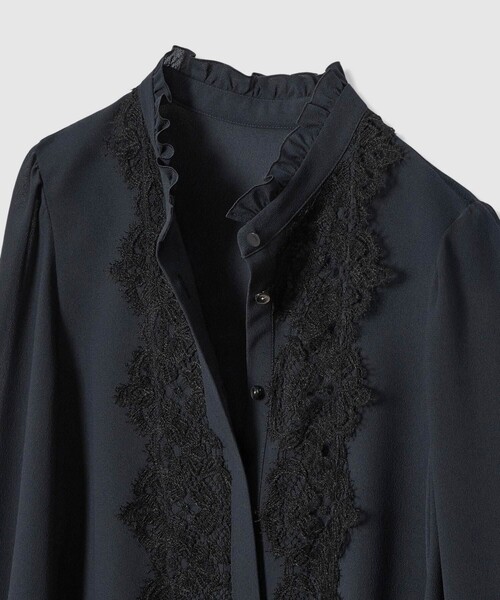 ANAYI（アナイ）の「【Eternal Line 2026】ジョーゼットレースコンビ ブラウス（シャツ/ブラウス・レディース・アイボリー/ネイビー/ピンク・36/38）」の12枚目の写真