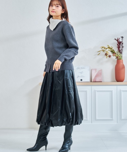 MISCH MASCH(ミッシュマッシュ)の「ZOZO限定 バルーンスカート(スカート・レディース・ブラック・フリ-)」の10枚目の写真