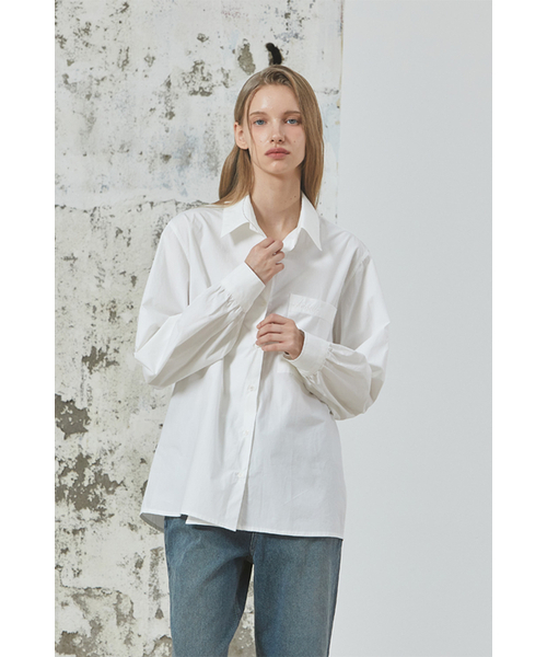 ANOETIC(アノエティック)の「ANC COTTON SHIRT_WHITE(シャツ/ブラウス・レディース・ホワイト・FREE)」の2枚目の写真