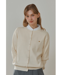 ANC BASIC ROUND CARDIGAN_IVORY