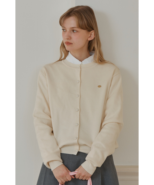 ANOETIC（アノエティック）の「ANC BASIC ROUND CARDIGAN_IVORY（カーディガン/ボレロ・レディース・アイボリー・FREE）」の2枚目の写真