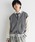 MinoriTY�i�}�C�m���e�B�j�́u�yqsssy×MinoriTY�zMID-GAUGE TWO-TONE KNIT STADIUM JACKET�i�X�^�W�����j�v�b�O���[