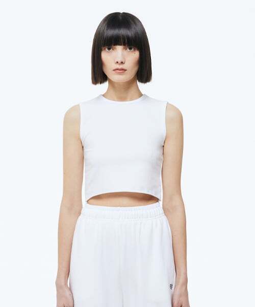 LADY VOLUME(レディーボリューム)の「CUTTING CROP TOP_WHITE(Tシャツ/カットソー・レディース・その他・SMALL/MEDIUM)」の1枚目の写真
