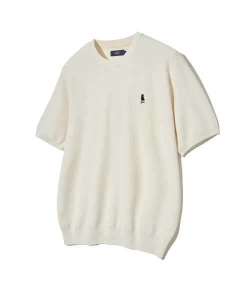 YALE(イェール)の「コンフォートクールラウンド半袖ニットアイボリー(Tシャツ/カットソー・レディース・その他・SMALL/MEDIUM/X-LARGE/LARGE)」の1枚目の写真