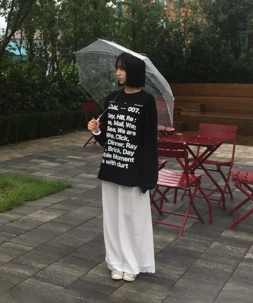 DURTの「OUR DAILY LONG SLEEVE TEE (BLACK)(Tシャツ/カットソー・レディース・その他・SMALL/MEDIUM/LARGE/X-LARGE)」の1枚目の写真