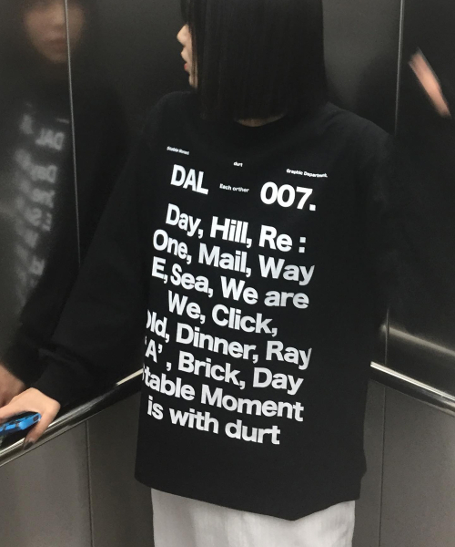 DURTの「OUR DAILY LONG SLEEVE TEE (BLACK)(Tシャツ/カットソー・レディース・その他・SMALL/MEDIUM/LARGE/X-LARGE)」の3枚目の写真