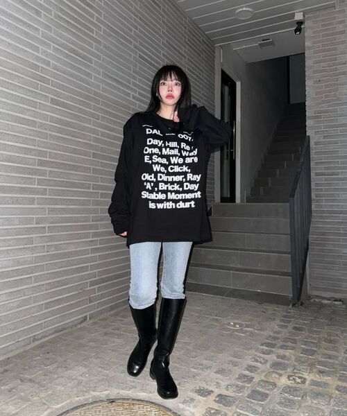DURTの「OUR DAILY LONG SLEEVE TEE (BLACK)(Tシャツ/カットソー・レディース・その他・SMALL/MEDIUM/LARGE/X-LARGE)」の21枚目の写真