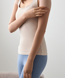 MEMINN（ミミン）の「スキン紫外線遮断無圧迫ボレロアームカバー（スポーツグッズ）」