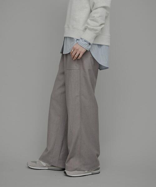 URBAN RESEARCH Sonny Label(アーバンリサーチサニーレーベル)の「デニムライクアソートベイカーイージーパンツ(その他パンツ・レディース・グレー/チャコールグレー/インディゴブルー・36/38)」の2枚目の写真