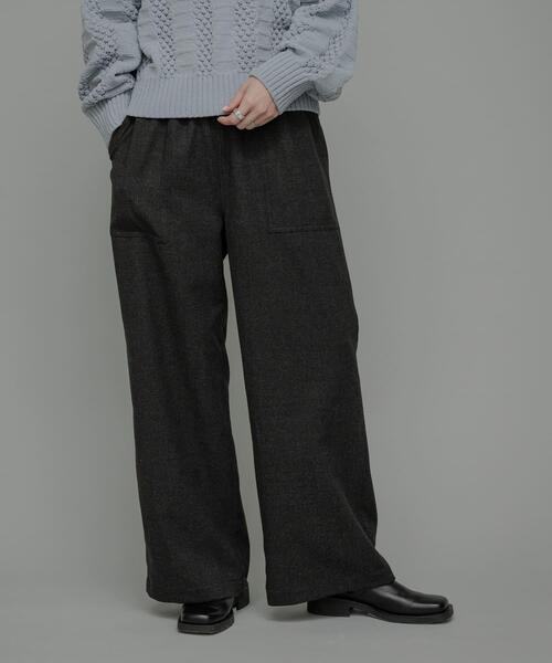 URBAN RESEARCH Sonny Label(アーバンリサーチサニーレーベル)の「デニムライクアソートベイカーイージーパンツ(その他パンツ・レディース・グレー/チャコールグレー/インディゴブルー・36/38)」の1枚目の写真