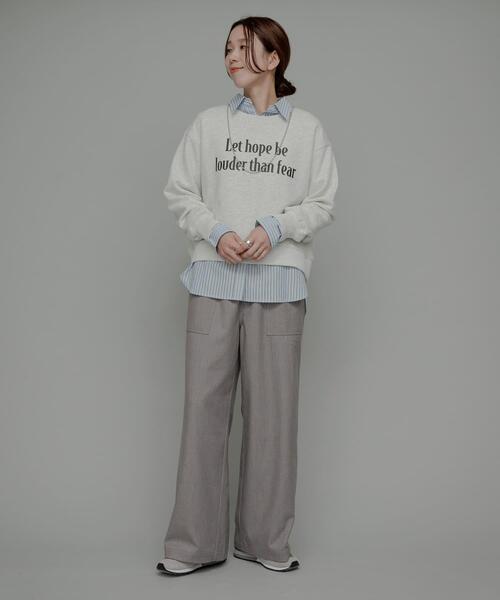 URBAN RESEARCH Sonny Label(アーバンリサーチサニーレーベル)の「デニムライクアソートベイカーイージーパンツ(その他パンツ・レディース・グレー/チャコールグレー/インディゴブルー・36/38)」の21枚目の写真