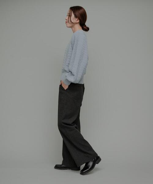 URBAN RESEARCH Sonny Label(アーバンリサーチサニーレーベル)の「デニムライクアソートベイカーイージーパンツ(その他パンツ・レディース・グレー/チャコールグレー/インディゴブルー・36/38)」の8枚目の写真