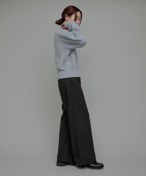 URBAN RESEARCH Sonny Label(アーバンリサーチサニーレーベル)の「デニムライクアソートベイカーイージーパンツ(その他パンツ・レディース・グレー/チャコールグレー/インディゴブルー・36/38)」の9枚目の写真