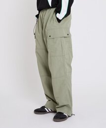 WMC（ダブリューエムシー）の「リップストップジッパーカーゴパンツ_カーキ（スウェットパンツ）」