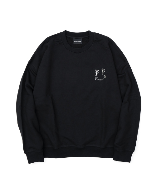BLACK BLOND(ブラック ブロンド)の「ビビディレオパードクラシックスマイルロゴスウェットシャツ(ブラック)(スウェット・レディース・その他・LARGE/MEDIUM/X-LARGE)」の1枚目の写真