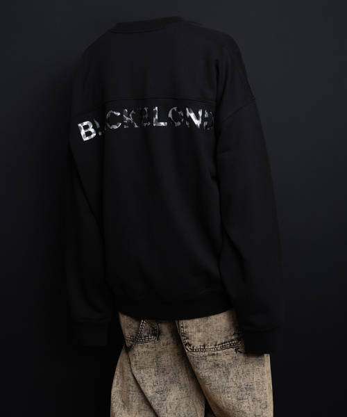 BLACK BLOND(ブラック ブロンド)の「ビビディレオパードクラシックスマイルロゴスウェットシャツ(ブラック)(スウェット・レディース・その他・LARGE/MEDIUM/X-LARGE)」の4枚目の写真