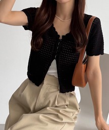 セール】COTTON SHORT KNIT TOPS（ニット/セーター）｜CLANE（クラネ