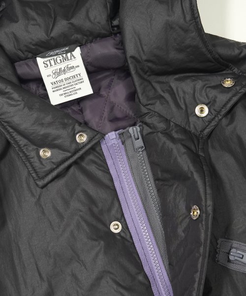 STIGMA(スティグマ)の「ZIPPER OVERSIZED FISHTAIL PARKA BLACK(ミリタリージャケット・メンズ・その他・LARGE/MEDIUM/X-LARGE)」の4枚目の写真