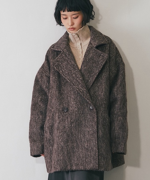 シャギーダブルコート