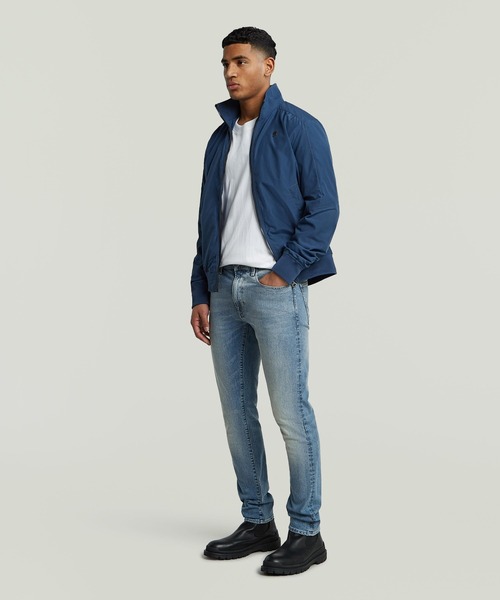 G-STAR（ジースター）の「3301 SLIM JEANS/ヴィンテージライクベーシックスリムテーパードジーンズ（デニムパンツ・メンズ・インディゴブルー・31/32/29/30/32/32/33/32/34/32）」の4枚目の写真