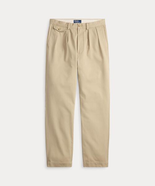 ホイットマン リラックスド フィット プリーテッド チノ パンツ