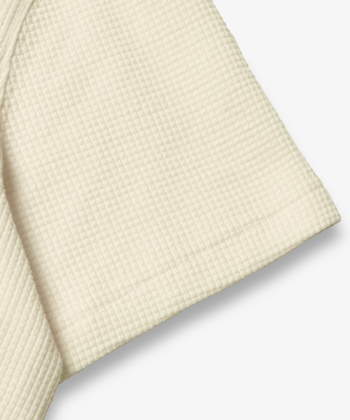 EUGGEN(ユジェン)の「ワッフルヘンリーネックショートスリーブTシャツ_クリーム(Tシャツ/カットソー・レディース・その他・SMALL/MEDIUM)」の5枚目の写真