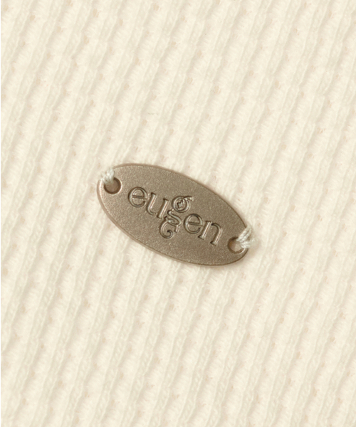 EUGGEN(ユジェン)の「ワッフルヘンリーネックショートスリーブTシャツ_クリーム(Tシャツ/カットソー・レディース・その他・SMALL/MEDIUM)」の6枚目の写真