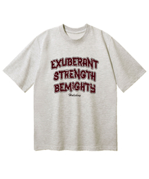 ヴィンテージタイポオーバーサイズ半袖Tシャツ[オートミール]