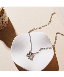JBANS CLASSIC（ジェイバンスクラシック）の「Triple Square Link Pendant Chain Necklace (C2503-AN923_SV)（ネックレス・レディース）」