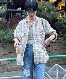 SHENERY | 【インフルエンサー＠akane_nagataコラボ】ツイードジャケット(その他アウター)
