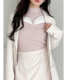 MERCURYDUO | プリーツフリル使いニット(ニット/セーター)