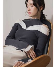 MERCURYDUO | プリーツフリル使いニット(ニット/セーター)