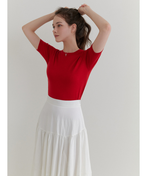RE_L(リエル)の「Sandy half knit (red)(ニット/セーター・レディース・その他・FREE)」の5枚目の写真