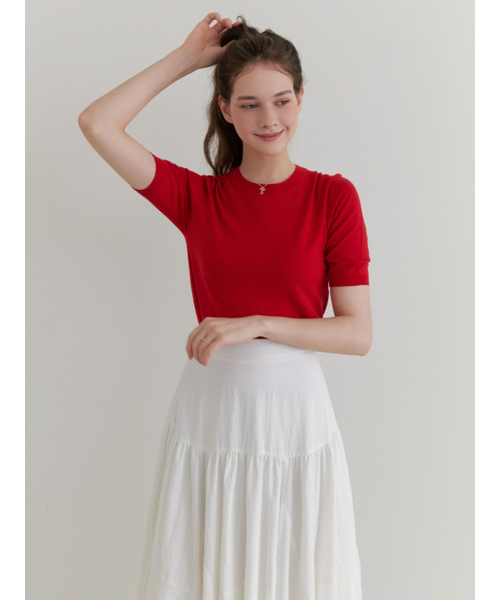 RE_L(リエル)の「Sandy half knit (red)(ニット/セーター・レディース・その他・FREE)」の6枚目の写真