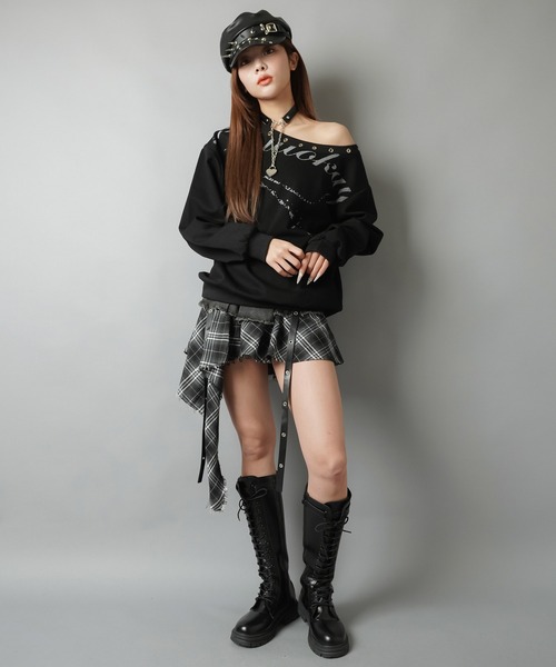 SPINNS(スピンズ)の「合皮チョーカー/鍵付きハート南京錠(チョーカー・レディース・ブラック・ONESIZE)」の5枚目の写真
