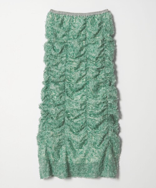 EMMEL REFINES（エメルリファインズ）の「＜EMMEL REFINES＞EM ドットペタル ギャザースカート（スカート・レディース・オフホワイト/ライム・M/S）」の11枚目の写真