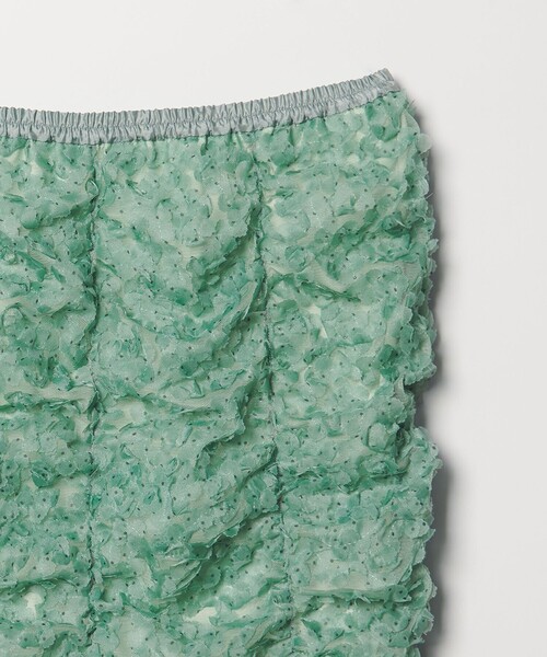 EMMEL REFINES（エメルリファインズ）の「＜EMMEL REFINES＞EM ドットペタル ギャザースカート（スカート・レディース・オフホワイト/ライム・M/S）」の12枚目の写真