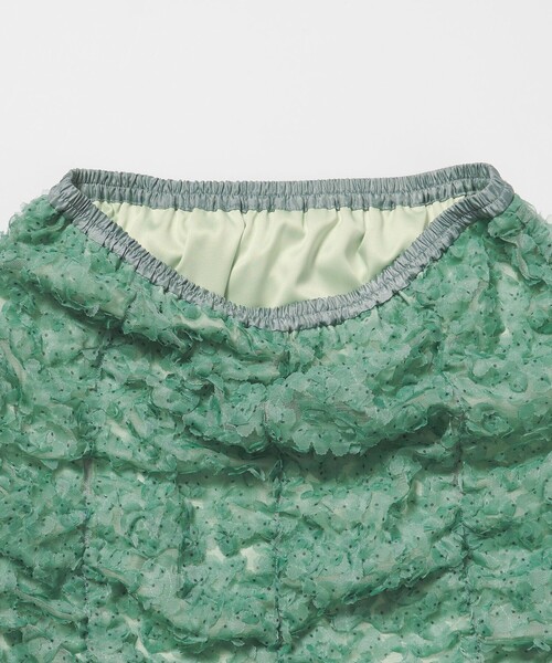 EMMEL REFINES（エメルリファインズ）の「＜EMMEL REFINES＞EM ドットペタル ギャザースカート（スカート・レディース・オフホワイト/ライム・M/S）」の13枚目の写真